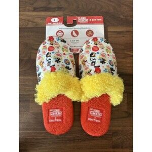 Paul Frank Cup Noodles Nissin Ladies Large 9-10 Soft Slippers New